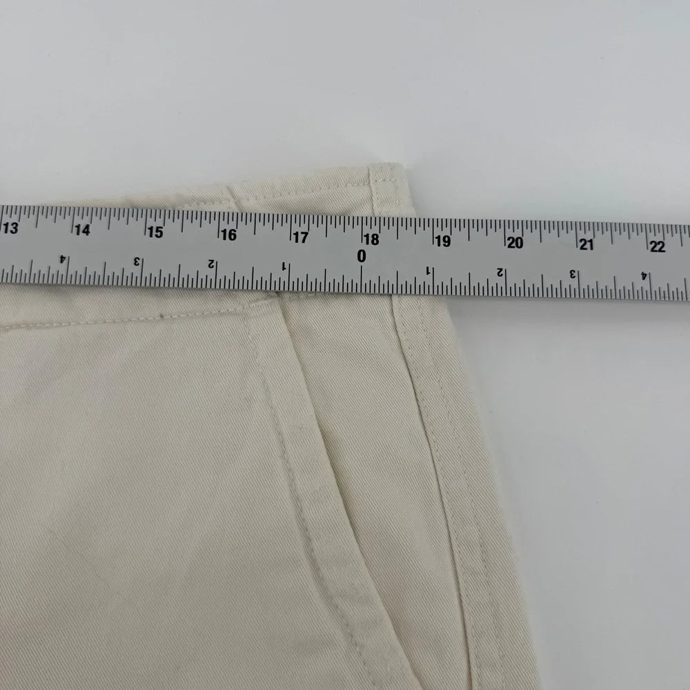 Polo Jeans Co Ralph Lauren Chino Shorts Cotton Twill Cream Off White 36 Mens